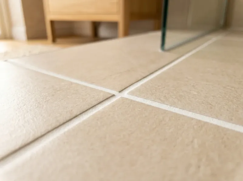 Saubere Fliesenfugen im Badezimmer