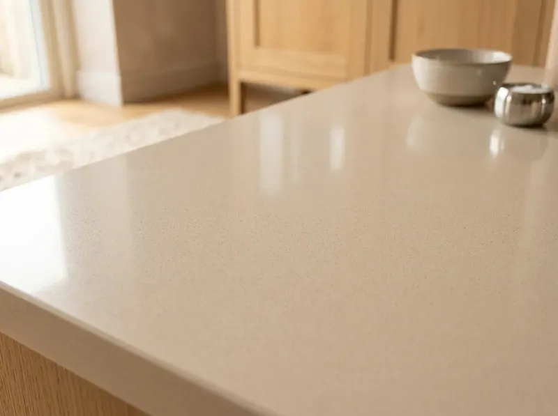 Hygienisch saubere Küchenoberfläche